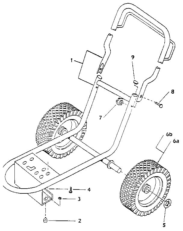 Main Frame Diagram and Parts List for AL2700  Campbell Hausfeld Paint Sprayer